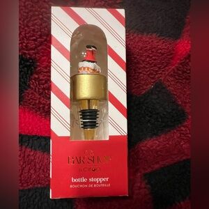NWT-The Bar Shop- Christmas Santa Wine Stopper 🍷